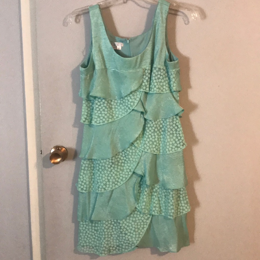 Mint green party dress